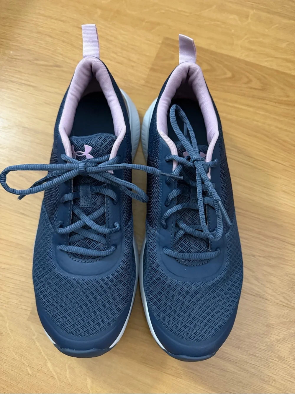 Under Armour Navy and Pink Women's Athletic Running Sneakers